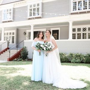 Azazie Sue bridesmaid dress in Sky Blue